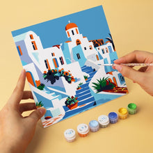 Carica l'immagine nel visualizzatore di Gallery, Mini Set Dipingere con i Numeri 20x20cm (6 pezzi) - Pennellate Mediterranee