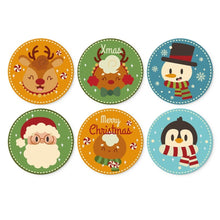 Carica l'immagine nel visualizzatore di Gallery, Mini Set Dipingere con i Numeri - Dischi di Ø20cm (6 pezzi) - Amici di Natale Figured'Art