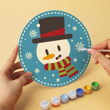 Carica l'immagine nel visualizzatore di Gallery, Mini Set Dipingere con i Numeri - Dischi di Ø20cm (6 pezzi) - Amici di Natale