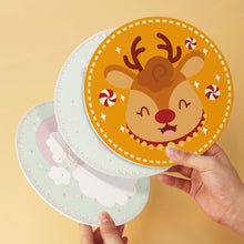 Carica l'immagine nel visualizzatore di Gallery, Mini Set Dipingere con i Numeri - Dischi di Ø20cm (6 pezzi) - Amici di Natale