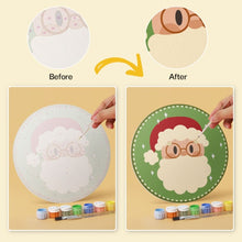Carica l'immagine nel visualizzatore di Gallery, Mini Set Dipingere con i Numeri - Dischi di Ø20cm (6 pezzi) - Amici di Natale