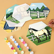 Carica l'immagine nel visualizzatore di Gallery, Mini Set Dipingere con i Numeri - Esagoni (6 pezzi) - In Scuderia