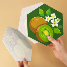 Carica l'immagine nel visualizzatore di Gallery, Mini Set Dipingere con i Numeri - Esagoni (6 pezzi) - Collezione Succosa