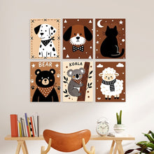 Carica l'immagine nel visualizzatore di Gallery, Mini Set Dipingere con i Numeri 15x20cm (6 pezzi) - Creature Coccolose