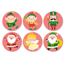 Carica l'immagine nel visualizzatore di Gallery, Mini Set Dipingere con i Numeri - Dischi di Ø20cm (6 pezzi) - Personaggi di Natale Figured'Art