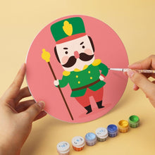 Carica l'immagine nel visualizzatore di Gallery, Mini Set Dipingere con i Numeri - Dischi di Ø20cm (6 pezzi) - Personaggi di Natale