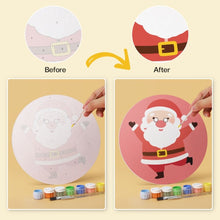 Carica l'immagine nel visualizzatore di Gallery, Mini Set Dipingere con i Numeri - Dischi di Ø20cm (6 pezzi) - Personaggi di Natale