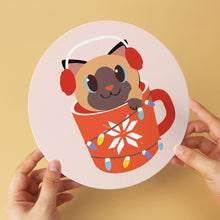Carica l'immagine nel visualizzatore di Gallery, Mini Set Dipingere con i Numeri - Dischi di Ø20cm (6 pezzi) - Gatti in Tazze di Natale