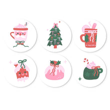 Carica l'immagine nel visualizzatore di Gallery, Mini Set Dipingere con i Numeri - Dischi di Ø20cm (6 pezzi) - Dolce Natale Figured'Art