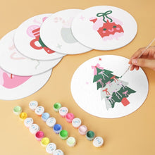 Carica l'immagine nel visualizzatore di Gallery, Mini Set Dipingere con i Numeri - Dischi di Ø20cm (6 pezzi) - Dolce Natale