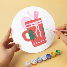 Carica l'immagine nel visualizzatore di Gallery, Mini Set Dipingere con i Numeri - Dischi di Ø20cm (6 pezzi) - Dolce Natale