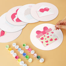Carica l'immagine nel visualizzatore di Gallery, Mini Set Dipingere con i Numeri - Dischi di Ø20cm (6 pezzi) - Note d'Amore