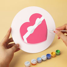 Carica l'immagine nel visualizzatore di Gallery, Mini Set Dipingere con i Numeri - Dischi di Ø20cm (6 pezzi) - Note d'Amore