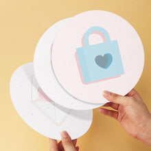 Carica l'immagine nel visualizzatore di Gallery, Mini Set Dipingere con i Numeri - Dischi di Ø20cm (6 pezzi) - Note d'Amore