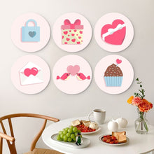Carica l'immagine nel visualizzatore di Gallery, Mini Set Dipingere con i Numeri - Dischi di Ø20cm (6 pezzi) - Note d'Amore
