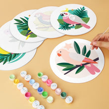 Carica l'immagine nel visualizzatore di Gallery, Mini Set Dipingere con i Numeri - Dischi di Ø20cm (6 pezzi) - Ali Colorate