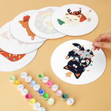 Carica l'immagine nel visualizzatore di Gallery, Mini Set Dipingere con i Numeri - Dischi di Ø20cm (6 pezzi) - Creature Festive