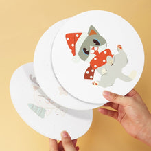 Carica l'immagine nel visualizzatore di Gallery, Mini Set Dipingere con i Numeri - Dischi di Ø20cm (6 pezzi) - Creature Festive