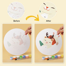 Carica l'immagine nel visualizzatore di Gallery, Mini Set Dipingere con i Numeri - Dischi di Ø20cm (6 pezzi) - Creature Festive