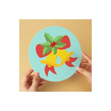 Carica l'immagine nel visualizzatore di Gallery, Mini Set Dipingere con i Numeri - Dischi di Ø20cm (6 pezzi) - Icone di Natale Menta