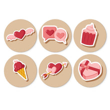 Carica l'immagine nel visualizzatore di Gallery, Mini Set Dipingere con i Numeri - Dischi di Ø20cm (6 pezzi) - Icone d'Amore Figured'Art