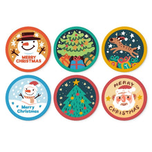 Carica l'immagine nel visualizzatore di Gallery, Mini Set Dipingere con i Numeri - Dischi di Ø20cm (6 pezzi) - Natale Colorato Figured'Art