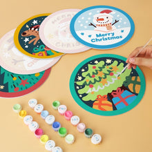 Carica l'immagine nel visualizzatore di Gallery, Mini Set Dipingere con i Numeri - Dischi di Ø20cm (6 pezzi) - Natale Colorato