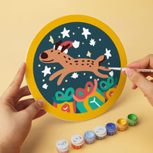 Carica l'immagine nel visualizzatore di Gallery, Mini Set Dipingere con i Numeri - Dischi di Ø20cm (6 pezzi) - Natale Colorato