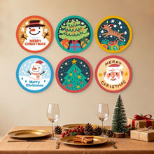 Carica l'immagine nel visualizzatore di Gallery, Mini Set Dipingere con i Numeri - Dischi di Ø20cm (6 pezzi) - Natale Colorato