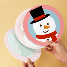 Carica l'immagine nel visualizzatore di Gallery, Mini Set Dipingere con i Numeri - Dischi di Ø20cm (6 pezzi) - Natale in Rosato