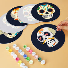 Carica l'immagine nel visualizzatore di Gallery, Mini Set Dipingere con i Numeri - Dischi di Ø20cm (6 pezzi) - Día de los Muertos
