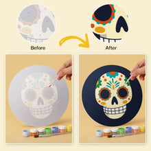 Carica l'immagine nel visualizzatore di Gallery, Mini Set Dipingere con i Numeri - Dischi di Ø20cm (6 pezzi) - Día de los Muertos