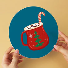 Carica l'immagine nel visualizzatore di Gallery, Mini Set Dipingere con i Numeri - Dischi di Ø20cm (6 pezzi) - Calde Bevande Invernali