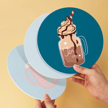 Carica l'immagine nel visualizzatore di Gallery, Mini Set Dipingere con i Numeri - Dischi di Ø20cm (6 pezzi) - Calde Bevande Invernali