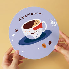 Carica l'immagine nel visualizzatore di Gallery, Mini Set Dipingere con i Numeri - Dischi di Ø20cm (6 pezzi) - Caffè Natalizi color Lavanda