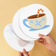 Carica l'immagine nel visualizzatore di Gallery, Mini Set Dipingere con i Numeri - Dischi di Ø20cm (6 pezzi) - Icone di Natale Chic