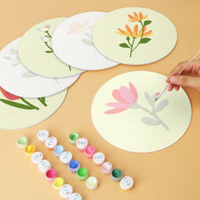 Carica l'immagine nel visualizzatore di Gallery, Mini Set Dipingere con i Numeri - Dischi di Ø20cm (6 pezzi) - Petali Colorati