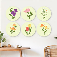 Carica l'immagine nel visualizzatore di Gallery, Mini Set Dipingere con i Numeri - Dischi di Ø20cm (6 pezzi) - Petali Colorati