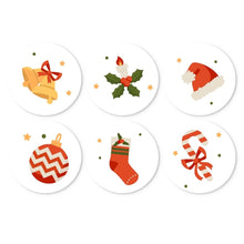 Carica l'immagine nel visualizzatore di Gallery, Mini Set Dipingere con i Numeri - Dischi di Ø20cm (6 pezzi) - Natale Scarlatto Figured'Art