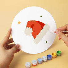 Carica l'immagine nel visualizzatore di Gallery, Mini Set Dipingere con i Numeri - Dischi di Ø20cm (6 pezzi) - Natale Scarlatto