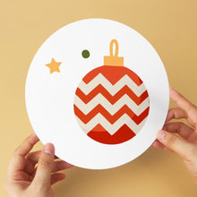 Carica l'immagine nel visualizzatore di Gallery, Mini Set Dipingere con i Numeri - Dischi di Ø20cm (6 pezzi) - Natale Scarlatto