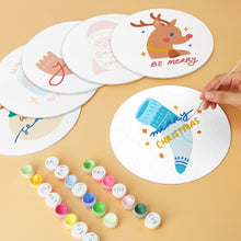 Carica l'immagine nel visualizzatore di Gallery, Mini Set Dipingere con i Numeri - Dischi di Ø20cm (6 pezzi) - Inverno Accogliente