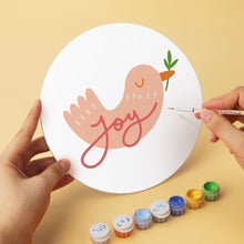 Carica l'immagine nel visualizzatore di Gallery, Mini Set Dipingere con i Numeri - Dischi di Ø20cm (6 pezzi) - Inverno Accogliente