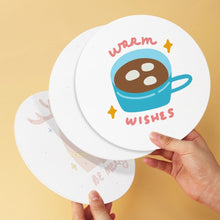 Carica l'immagine nel visualizzatore di Gallery, Mini Set Dipingere con i Numeri - Dischi di Ø20cm (6 pezzi) - Inverno Accogliente