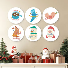 Carica l'immagine nel visualizzatore di Gallery, Mini Set Dipingere con i Numeri - Dischi di Ø20cm (6 pezzi) - Inverno Accogliente