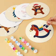 Carica l'immagine nel visualizzatore di Gallery, Mini Set Dipingere con i Numeri - Dischi di Ø20cm (6 pezzi) - Giocattoli di Natale