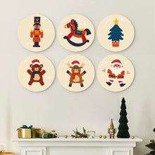 Carica l'immagine nel visualizzatore di Gallery, Mini Set Dipingere con i Numeri - Dischi di Ø20cm (6 pezzi) - Giocattoli di Natale