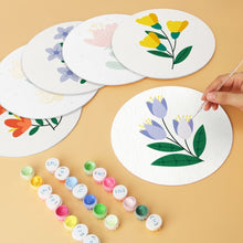 Carica l'immagine nel visualizzatore di Gallery, Mini Set Dipingere con i Numeri - Dischi di Ø20cm (6 pezzi) - Ritratti Botanici