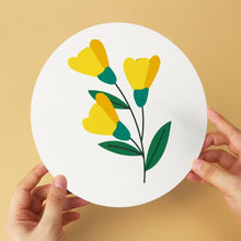 Carica l'immagine nel visualizzatore di Gallery, Mini Set Dipingere con i Numeri - Dischi di Ø20cm (6 pezzi) - Ritratti Botanici