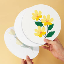 Carica l'immagine nel visualizzatore di Gallery, Mini Set Dipingere con i Numeri - Dischi di Ø20cm (6 pezzi) - Ritratti Botanici